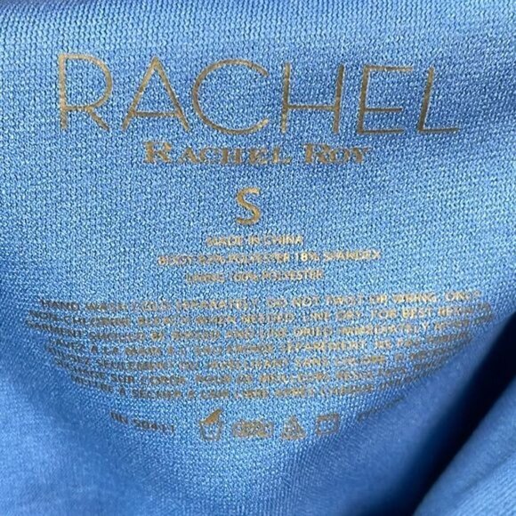 New Rachel Rachel Roy Desert Snake Cut Out One Piece Swimsuit Blue Reptile Sz S - Picture 9 of 10